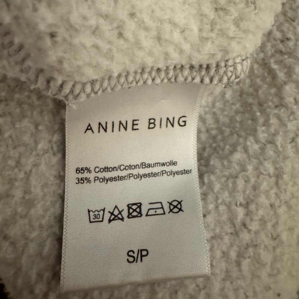 Anine Bing Gray "PARIS" Hoodie size small - Picture 6 of 6